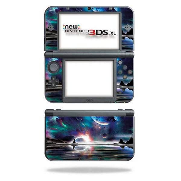 MightySkins Carbon Fiber Skin for Nintendo New 3DS XL (2015) - Space Horizon | Protective  Durable Textured Carbon Fiber Finish | Easy to Apply  Remove  and Change Styles | Made in The USA