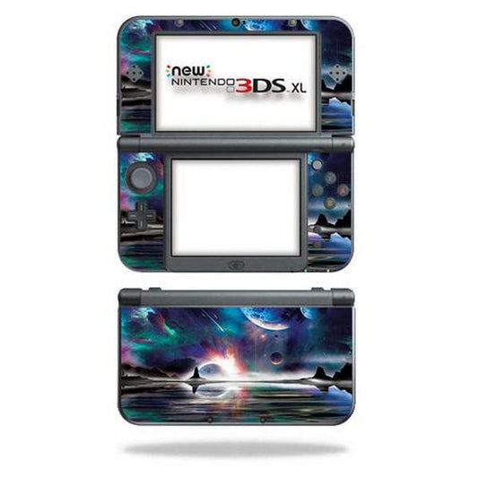 MightySkins Carbon Fiber Skin for Nintendo New 3DS XL (2015) - Space Horizon | Protective  Durable Textured Carbon Fiber Finish | Easy to Apply  Remove  and Change Styles | Made in The USA