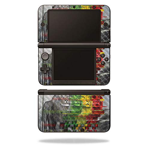 MightySkins Carbon Fiber Skin for Nintendo 3DS XL Original (2012-2014) - Lion Evolution | Protective  Durable Textured Carbon Fiber Finish | Easy to Apply  Remove  and Change Styles | Made in The USA