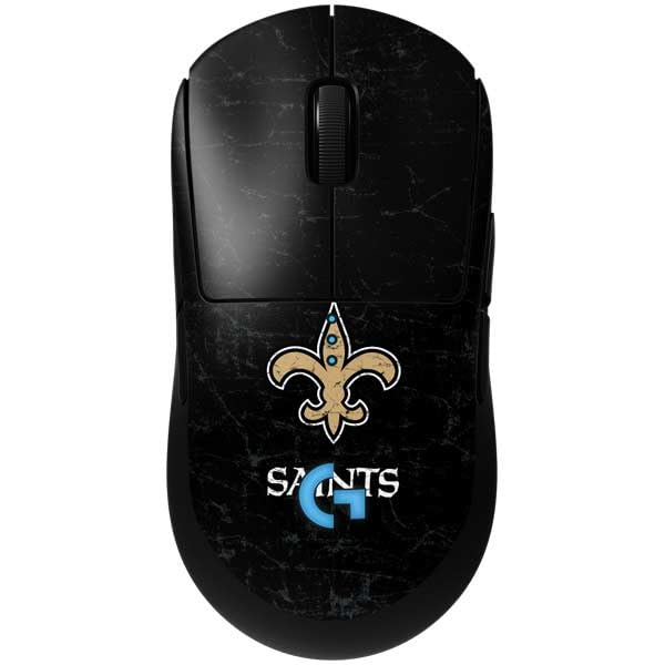 Skinit Decal Other Skin Compatible with G Pro Wireless Gaming Mouse - Officially Licensed NFL New Orleans Saints Distressed Design