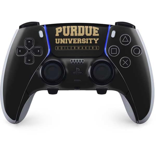 Skinit Decal Gaming Skin Compatible with PS5 DualSense Edge Pro Controller - Officially Licensed Purdue University Boilermakers Bold Design