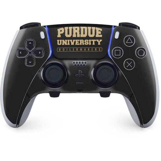 Skinit Decal Gaming Skin Compatible with PS5 DualSense Edge Pro Controller - Officially Licensed Purdue University Boilermakers Bold Design