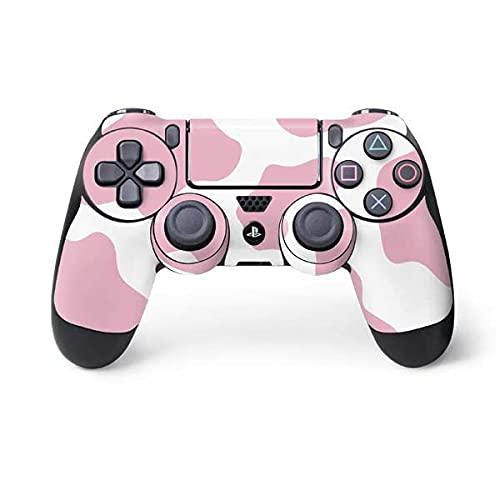 Skinit Decal Gaming Skin Compatible with PS4 Controller - Pink Cow Print Design
