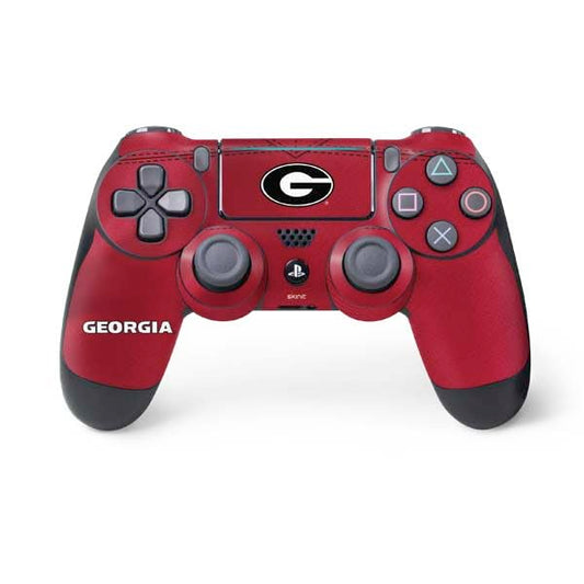 Skinit Decal Gaming Skin Compatible with PS4 Pro/Slim Controller - Officially Licensed University of Georgia Red Jersey Design