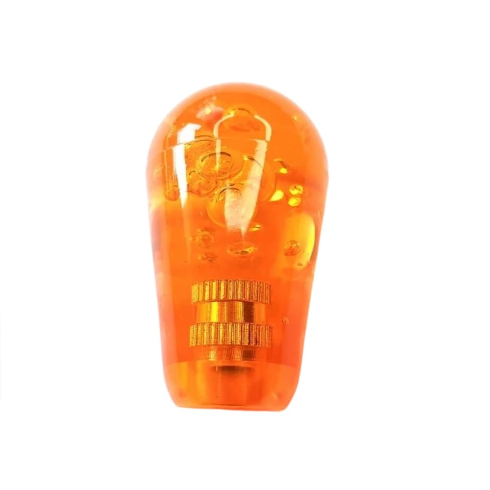 AKUYAO Joystick Transparent Crystal Bubble Ellipse Top Ball Head Handle Knob for Arcade Game Handle Replacement Parts (Transparent Orange)