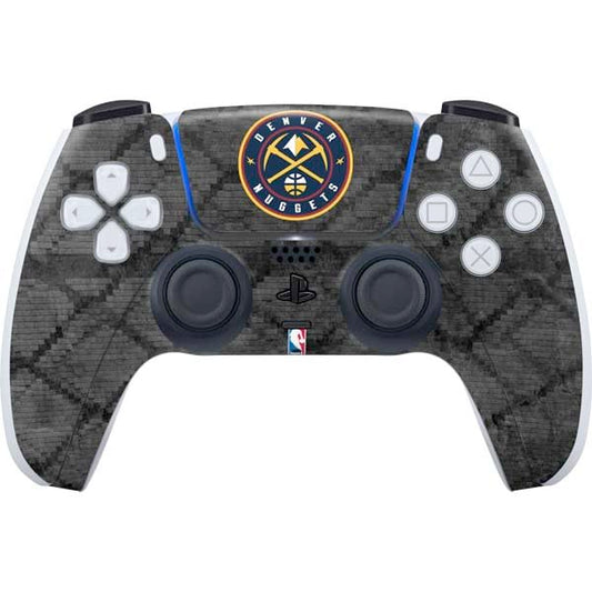 Skinit Decal Gaming Skin Compatible with PS5 Controller - Officially Licensed NBA Denver Nuggets Dark Rust Design