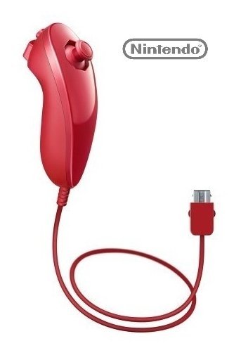 Nintendo Red Nunchuk for Wii U / Wii (refurbished)