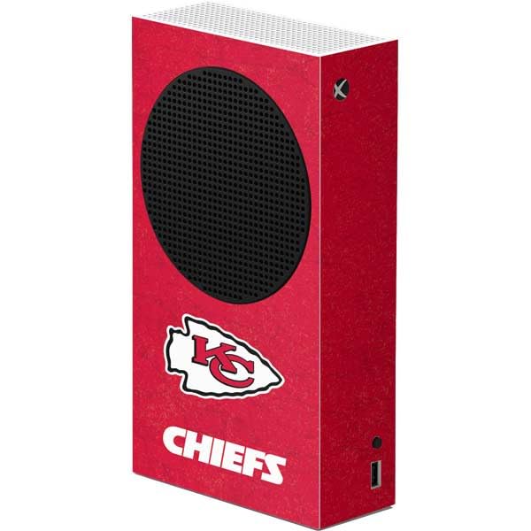 Skinit Decal Gaming Skin Compatible with Xbox Series S Console - Officially Licensed NFL Kansas City leaders Distressed Design