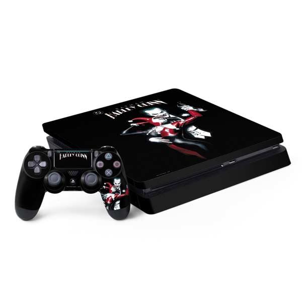 Skinit Decal Gaming Skin Compatible with PS4 Slim Bundle - Officially Licensed DC Comics The Joker Batman: Harley Quinn Cover #1 Art by Alex Ross. Piece Also Known as Tango with Evil Design