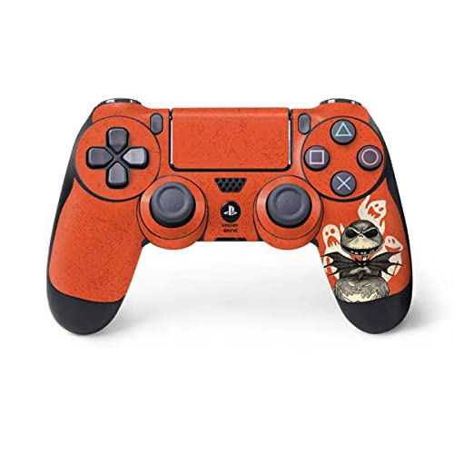 Skinit Decal Gaming Skin Compatible with PS4 Controller - Officially Licensed Disney The Nightmare Before Christmas The Pumpkin King Design