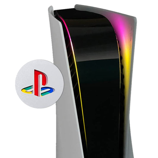 Power Light Decal and Underlay Sticker Combo for PS5 Playstation 5 (Pink/Yellow)