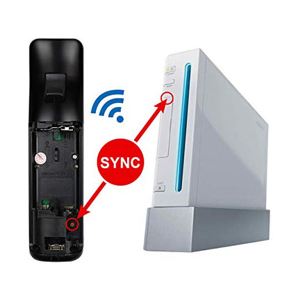 ChamZA Wireless Remote Controller Gamepad Joystick for Nintendo Wii/Wii U - Black, with Silicone Case & Hand Strap