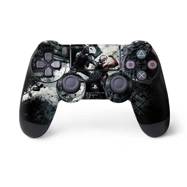 Skinit Decal Gaming Skin Compatible with PS4 Controller - Officially Licensed The Dark Knight Rises Batman and Bane Fighting Design