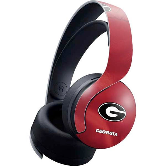 Skinit Decal Gaming Skin Compatible with Pulse 3D Wireless Headset for PS5 - Officially Licensed University of Georgia Red Jersey Design