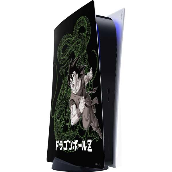 Skinit Decal Gaming Skin Compatible with PS5 Digital Edition Console - Officially Licensed Dragon Ball Z Goku and Shenron Design
