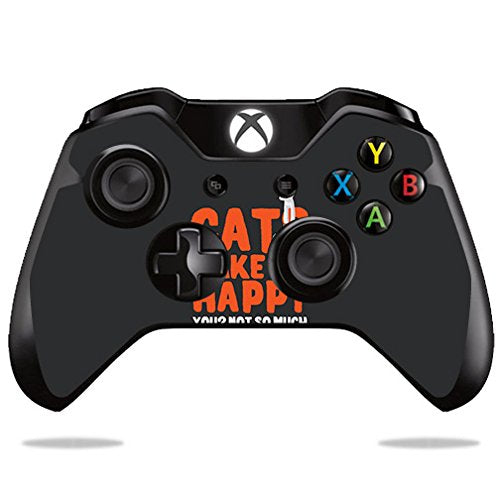 MIGHTY SKINS Xbox One/One S Controller Skin – Durable Vinyl Wrap, Easy Apply/Remove, Cats Make Me Happy Design