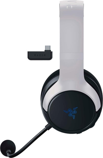 Razer Kaira Dual Wireless Gaming Headset - Triforce 50mm Drivers, HyperClear Mic, 2.4GHz & Bluetooth - Kaira - White/Black