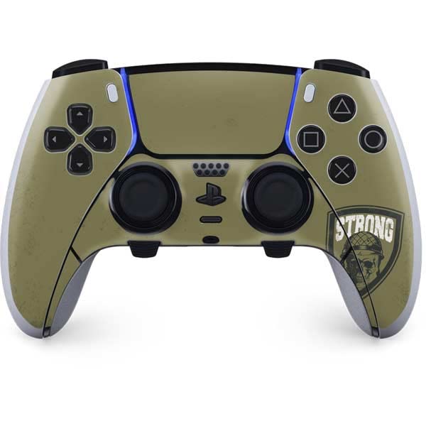 Skinit Decal Gaming Skin Compatible with PS5 DualSense Edge Pro Controller - Military Strong Design