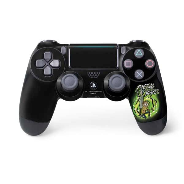 Skinit Decal Gaming Skin Compatible with PS4 Pro/Slim Controller - Officially Licensed Adult Swim Rick and Morty Portal Boyz Design