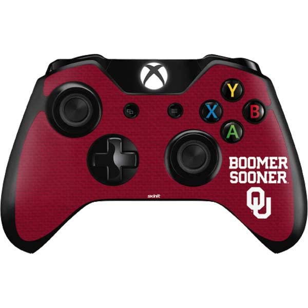 Skinit Decal Gaming Skin Compatible with Xbox One Controller - Officially Licensed University of Oklahoma Boomer Sooner Design