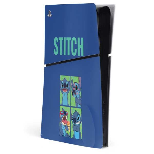 Skinit Decal Gaming Skin Compatible with PS5 Slim Digital Edition Console - Officially Licensed Disney Lilo and Stitch Personalities Moods Design