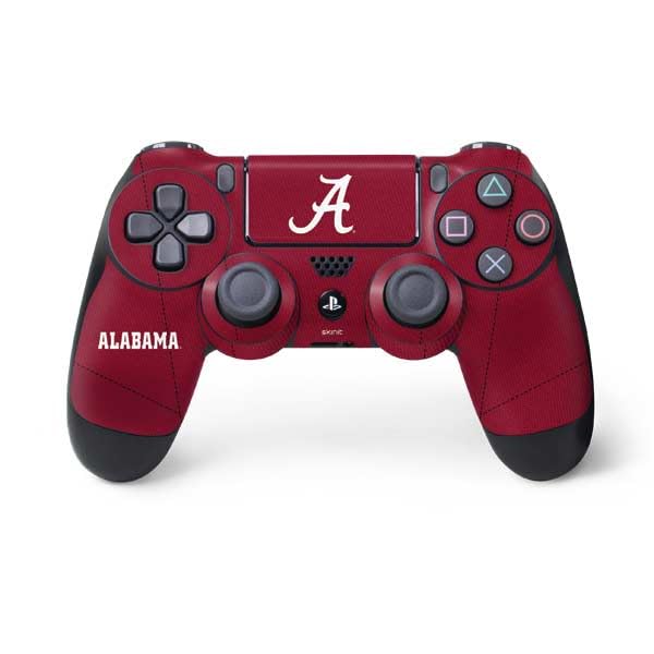 Skinit Decal Gaming Skin Compatible with PS4 Controller - Officially Licensed University of Alabama Maroon Jersey Design