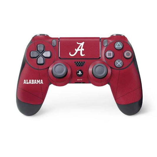 Skinit Decal Gaming Skin Compatible with PS4 Controller - Officially Licensed University of Alabama Maroon Jersey Design