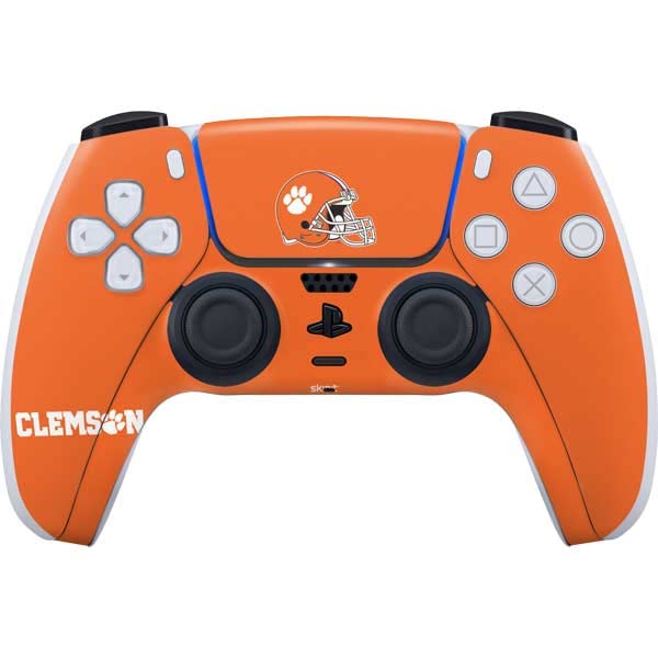 Skinit Decal Gaming Skin Compatible with PS5 Controller - Officially Licensed Clemson University Football Design