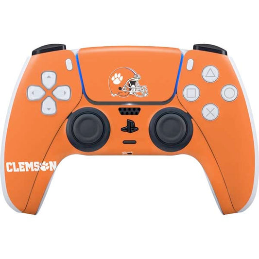 Skinit Decal Gaming Skin Compatible with PS5 Controller - Officially Licensed Clemson University Football Design