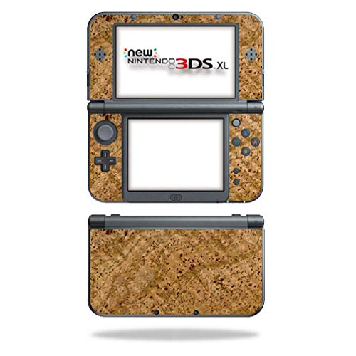 MightySkins Carbon Fiber Skin for Nintendo New 3DS XL (2015) - Cork | Protective  Durable Textured Carbon Fiber Finish | Easy to Apply  Remove  and Change Styles | Made in The USA