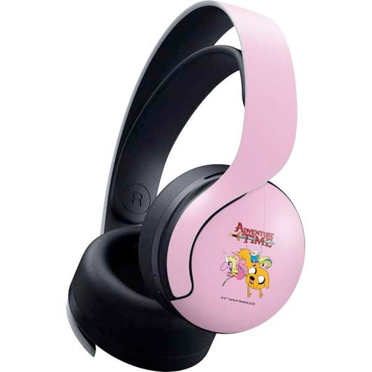 Skinit Decal Gaming Skin Compatible with Pulse 3D Wireless Headset for PS5 - Officially Licensed Adult Swim Adventure Time Riding in a Unicorn Design