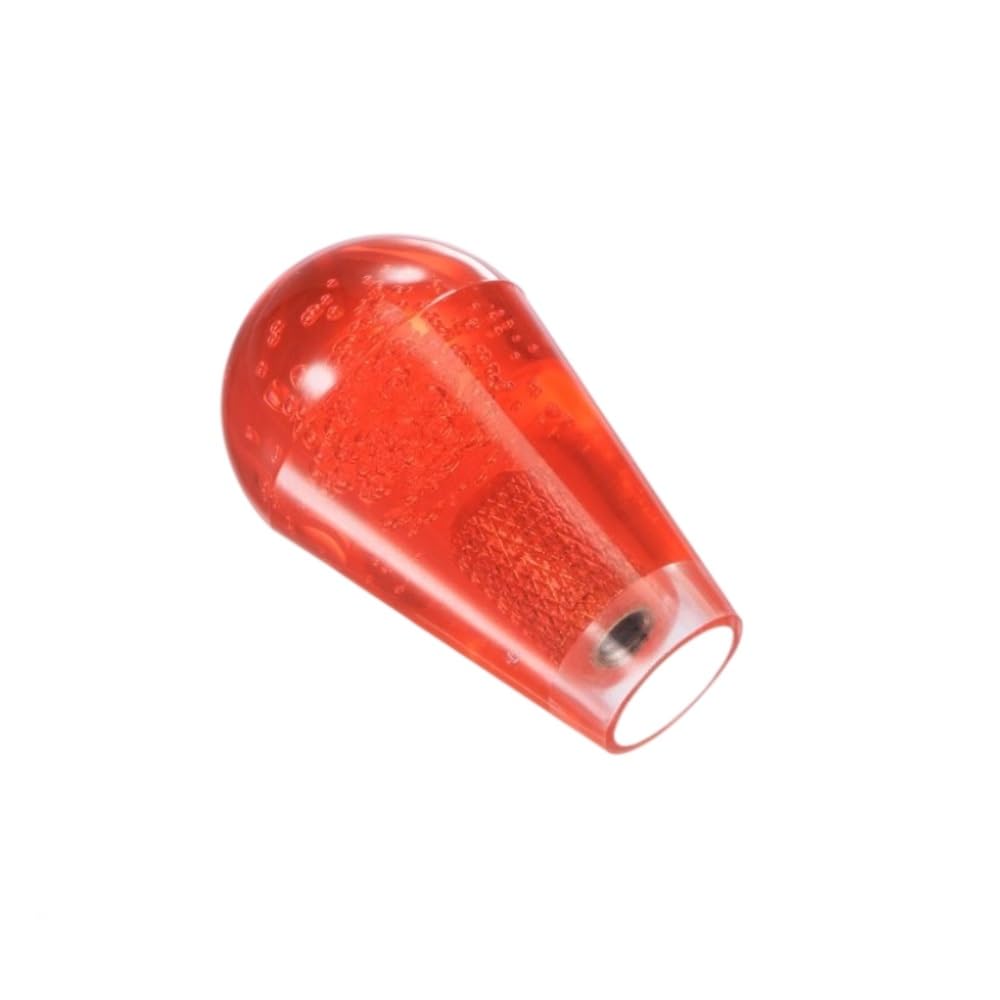 AKUYAO Joystick Transparent Crystal Bubble Ellipse Top Ball Head Handle Knob for Arcade Game Handle Replacement Parts (Transparent Red)