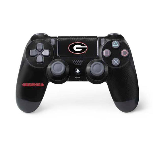 Skinit Decal Gaming Skin Compatible with PS4 Controller - Officially Licensed University of Georgia Black Jersey Design