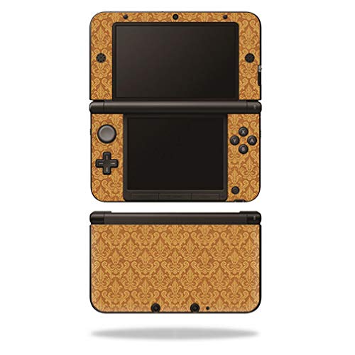 MightySkins Skin Compatible with Nintendo 3DS XL Original (2012-2014) - Gold Damask | Protective, Durable, and Unique Vinyl wrap