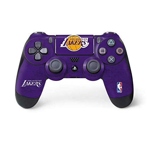Skinit Decal Gaming Skin Compatible with PS4 Controller - Officially Licensed NBA Los Angeles Lakers Purple Primary Logo Design