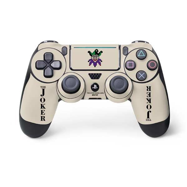 Skinit Decal Gaming Skin Compatible with PS4 Pro/Slim Controller - Officially Licensed DC Comics The Joker Calling Card Design