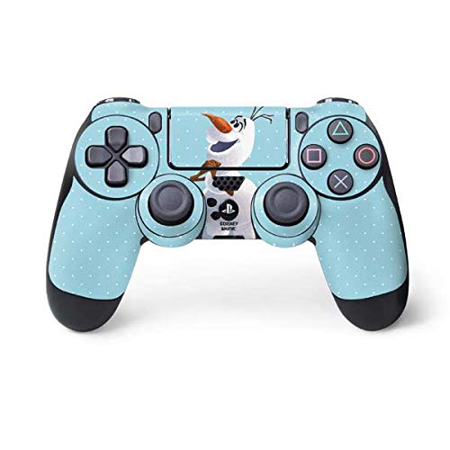Skinit Decal Gaming Skin Compatible with PS4 Controller - Officially Licensed Disney Frozen Olaf Polka Dots Design