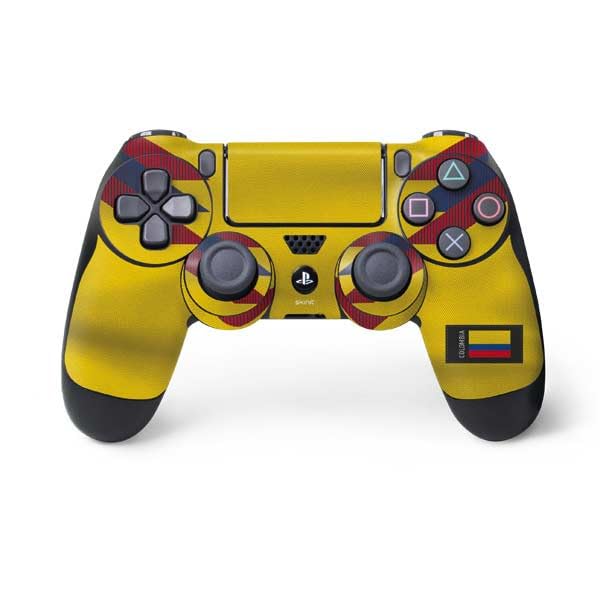 Skinit Decal Gaming Skin Compatible with PS4 Controller - Colombia Soccer Flag Design