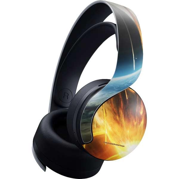 Skinit Decal Gaming Skin Compatible with Pulse 3D Wireless Headset for PS5 - Officially Licensed StockTrek Giant Asteroid Collides with Planet Earth Design