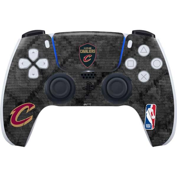 Skinit Decal Gaming Skin Compatible with PS5 Controller - Officially Licensed NBA Cleveland Cavaliers Dark Rust Design
