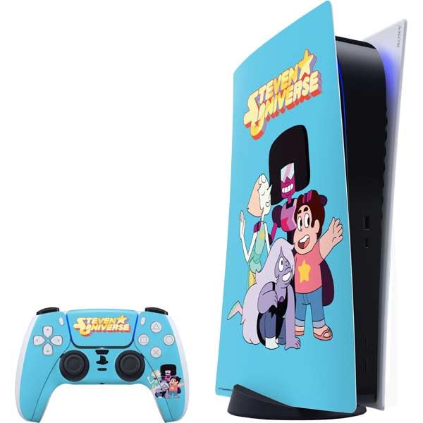 Skinit Decal Gaming Skin Compatible with PS5 Bundle - Officially Licensed Cartoon Network Steven Universe Steven Universe Characters Design
