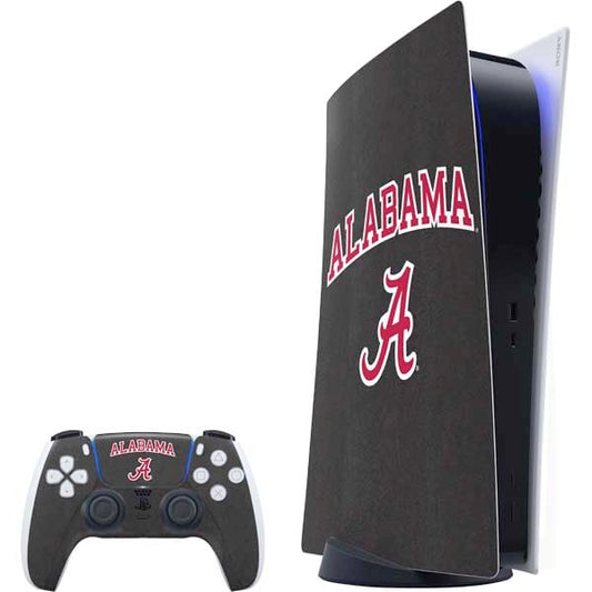 Skinit Decal Gaming Skin Compatible with PS5 Bundle - Officially Licensed University of Alabama Logo Design
