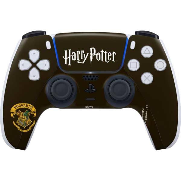 Skinit Decal Gaming Skin Compatible with PS5 Controller - Officially Licensed Wizarding World Harry Potter Hogwarts Houses Crest Design