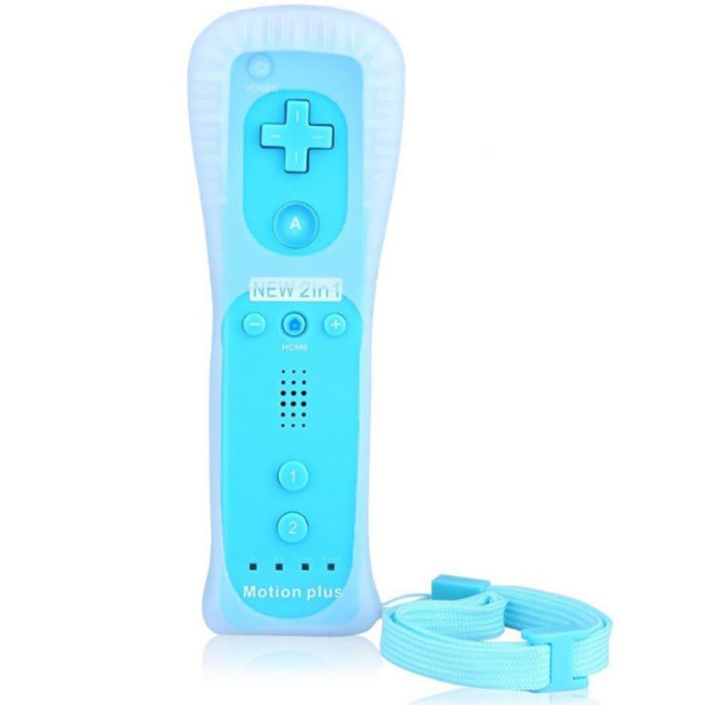 ChamZA Wireless Remote Controller Gamepad for Wii/Wii U - 2 in 1, Sky Blue