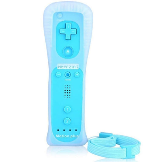 ChamZA Wireless Remote Controller Gamepad for Wii/Wii U - 2 in 1, Sky Blue