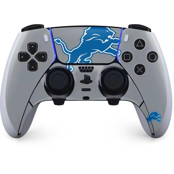 Skinit Decal Gaming Skin Compatible with PS5 DualSense Edge Pro Controller - Officially Licensed NFL Detroit Lions Large Logo Design