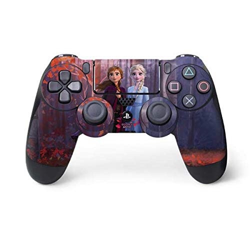 Skinit Decal Gaming Skin Compatible with PS4 Controller - Officially Licensed Disney Frozen II Anna and Elsa Design