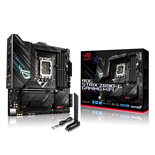 ASUS ROG Strix Z690-G Gaming Motherboard, LGA 1700, WiFi 6E, PCIe 5.0, DDR5, Thunderbolt 4, Micro