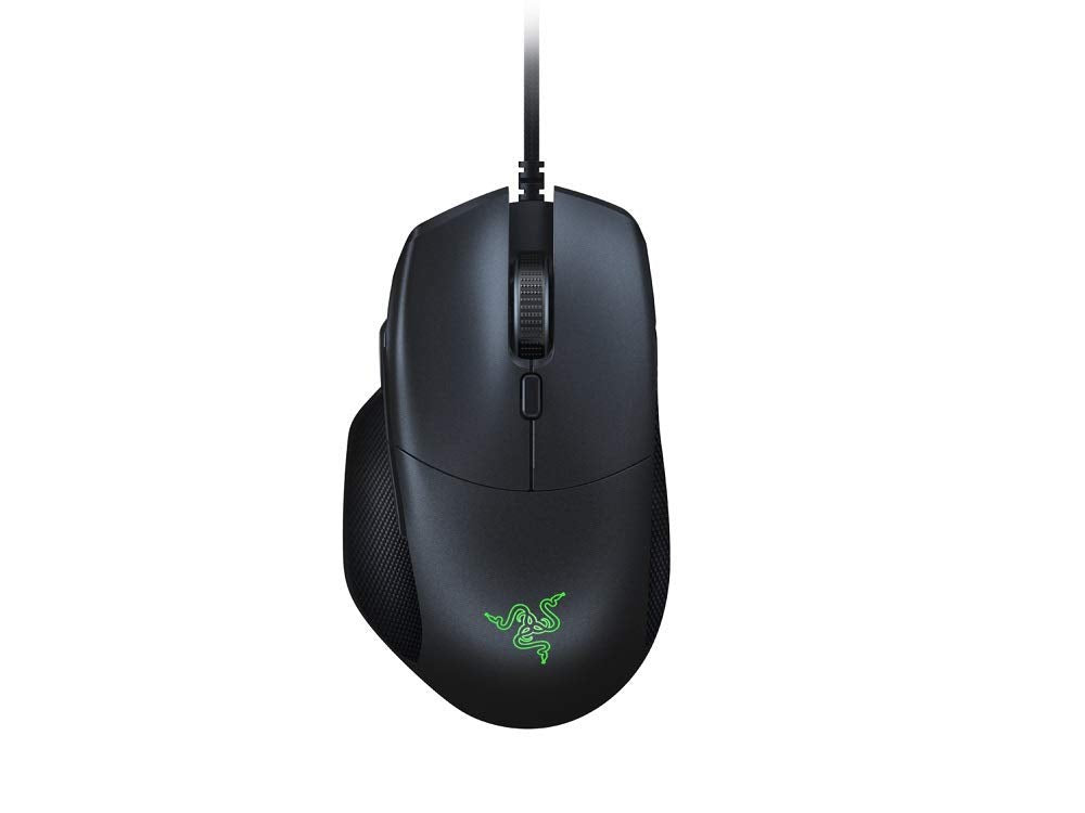 Razer Basilisk Essential Ergonomic FPS Gaming Mouse, 6400 DPI Optical Sensor, Model RZ01-02650100-R3M1