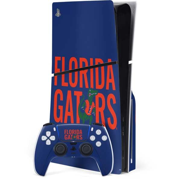 Skinit Decal Gaming Skin Compatible with PS5 Slim Disk Bundle - Officially Licensed University of Florida Gators Design